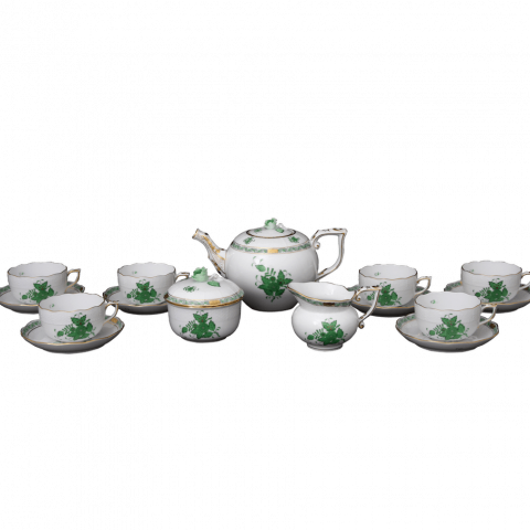 Tea service for 6 persons decorated in AV