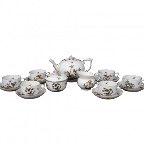Tea service for 6 persons decorated in RO