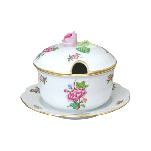 Jam pot, rose knob