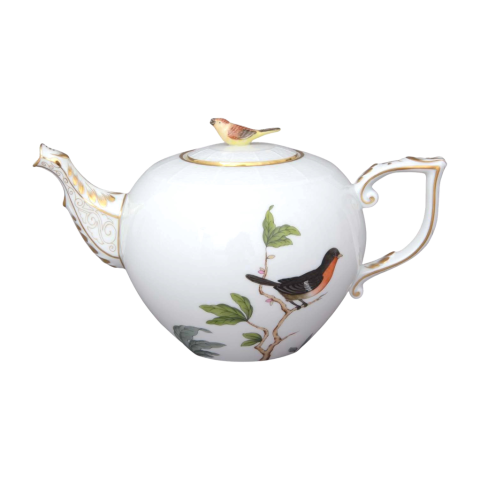 Teapot, bird knob