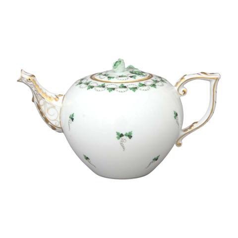 Teapot, rose knob