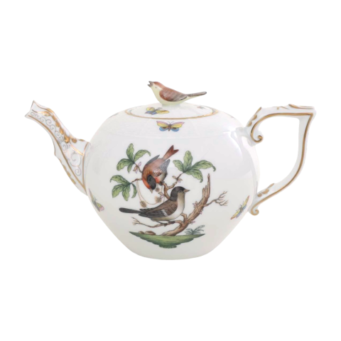 Teapot, bird knob