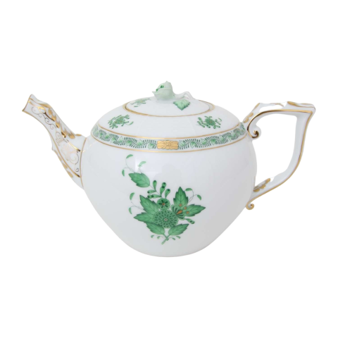Teapot, rose knob