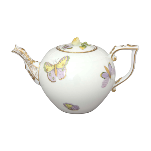 Teapot, rose knob
