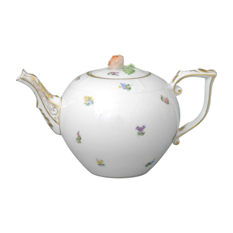 Teapot, rose knob