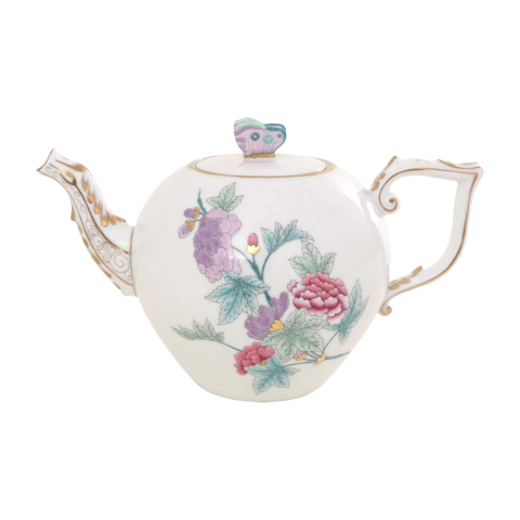 Teapot, butterfly knob