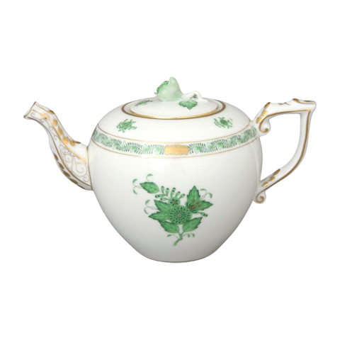 Teapot, rose knob