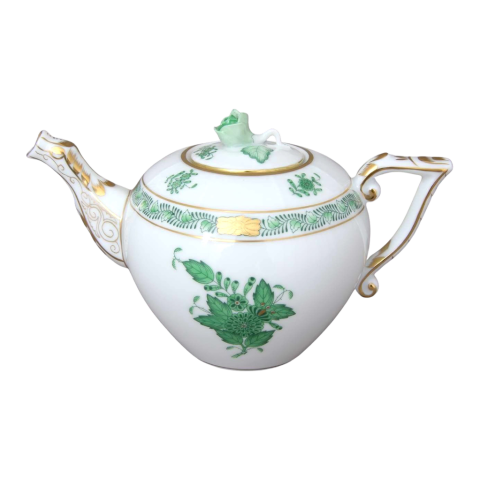 Teapot, rose knob