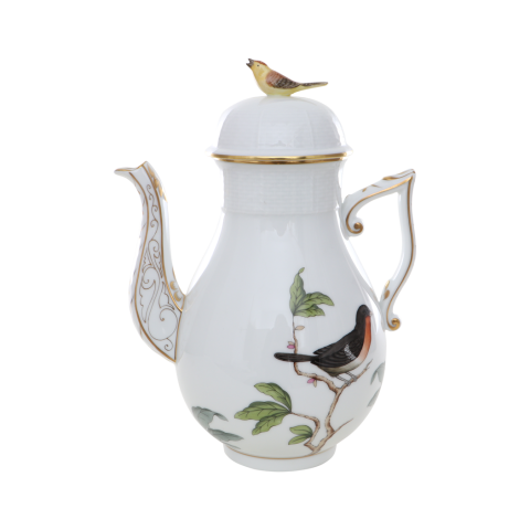 Coffeepot, bird knob