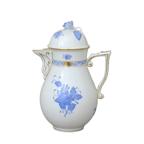 Coffeepot, rose knob