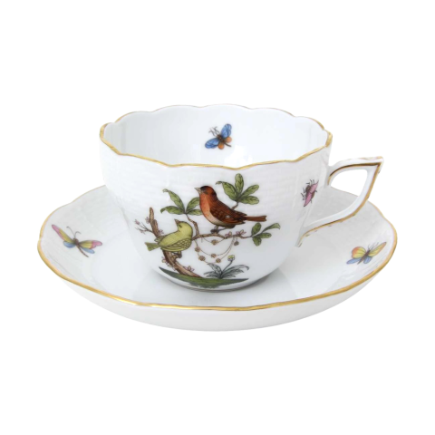 Teacup with saucer