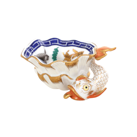 Dish with dolphin