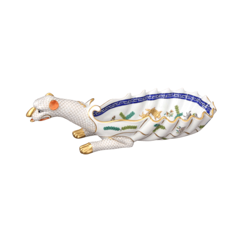 Dish with dragon