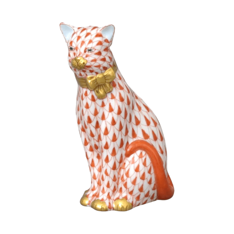 Cat with ribbon