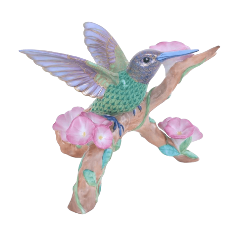 Hummingbird on Flowering Branch