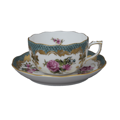Teacup with saucer