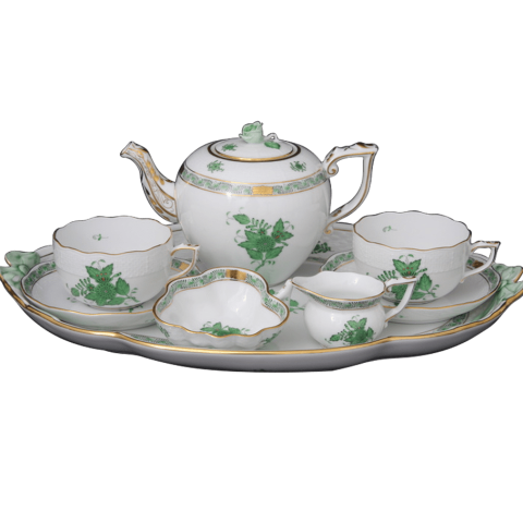 Tea service for 2 persons decorated in AV