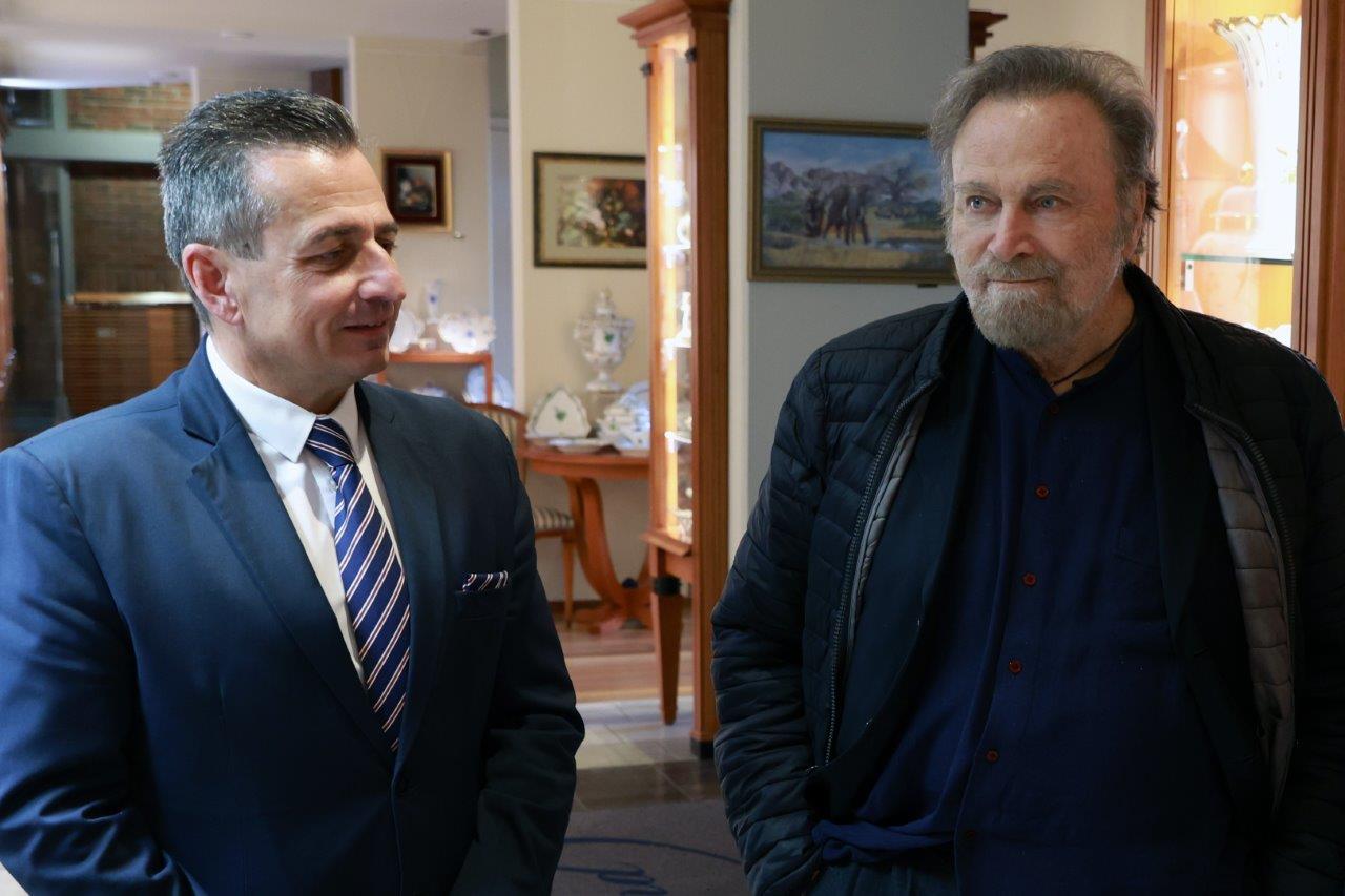 Franco Nero and Herend porcelain